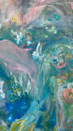 Pittura ad olio La Familia, ritratto spirituale, contemporaneo, 32x32