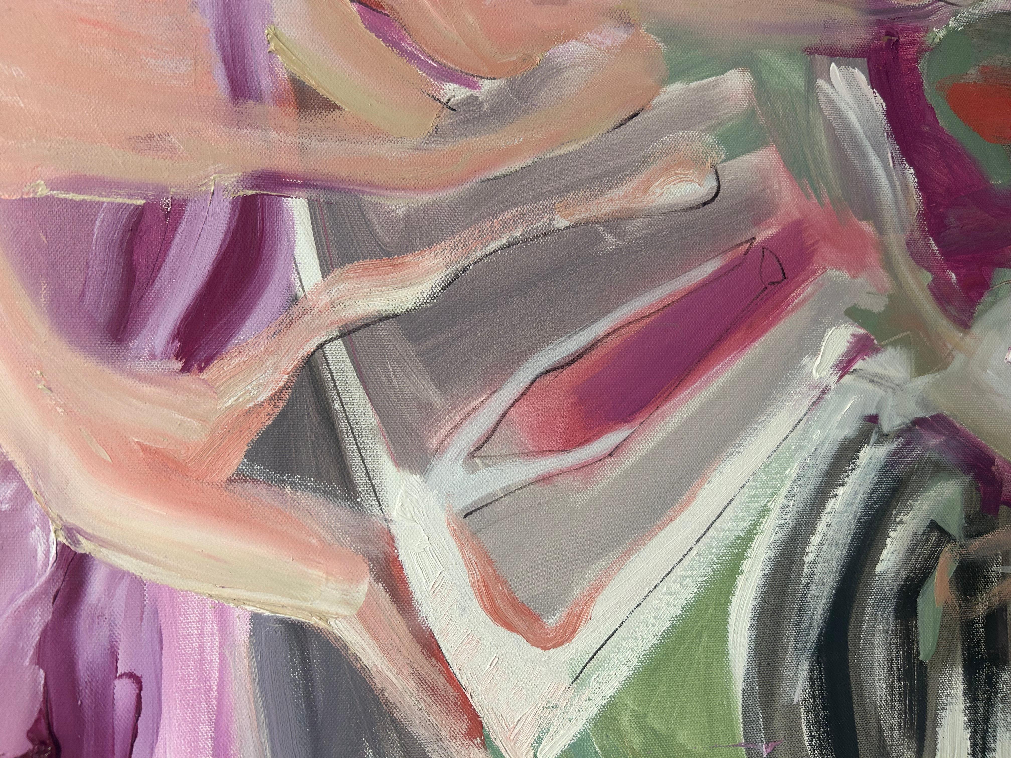 Etichette: Pittura ad olio astratta contemporanea in vendita 7