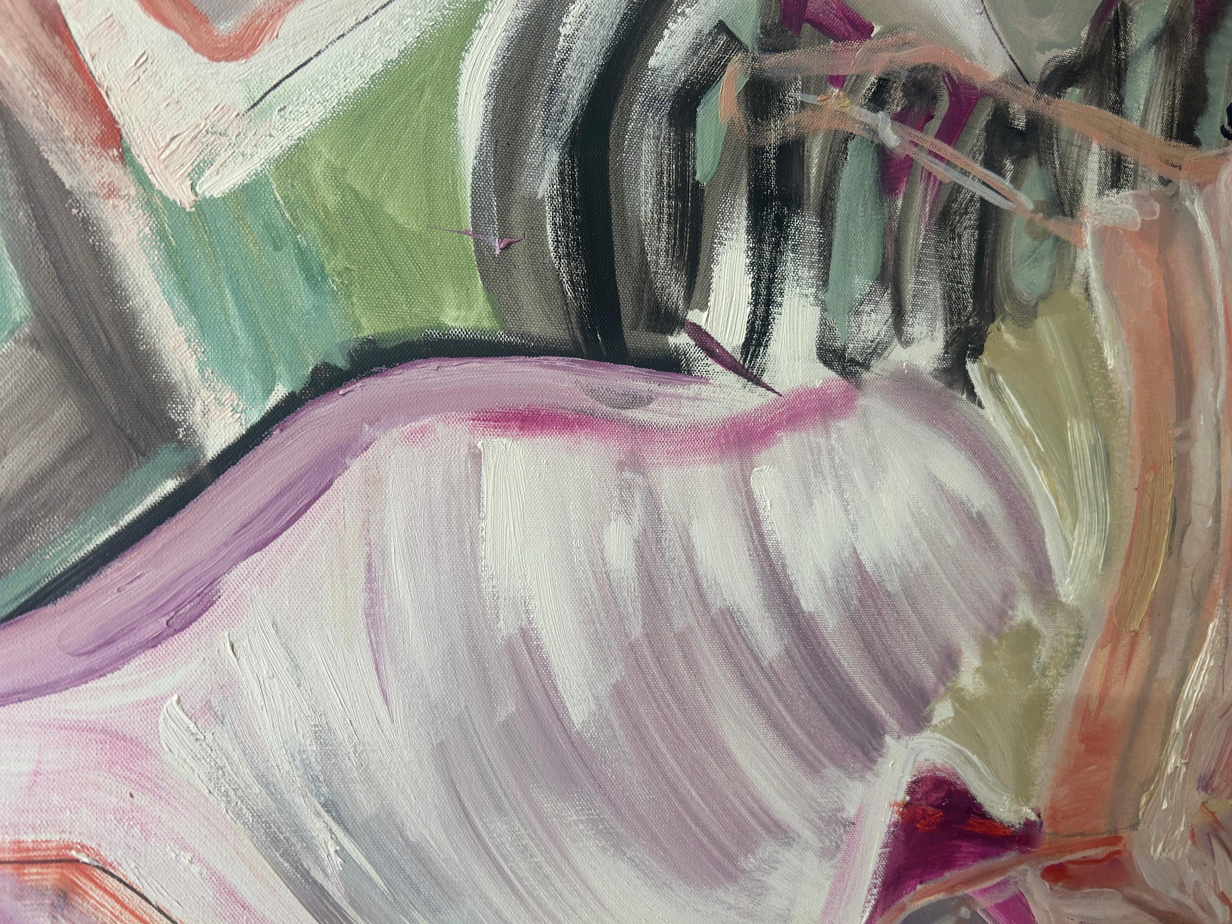 Etichette: Pittura ad olio astratta contemporanea in vendita 8