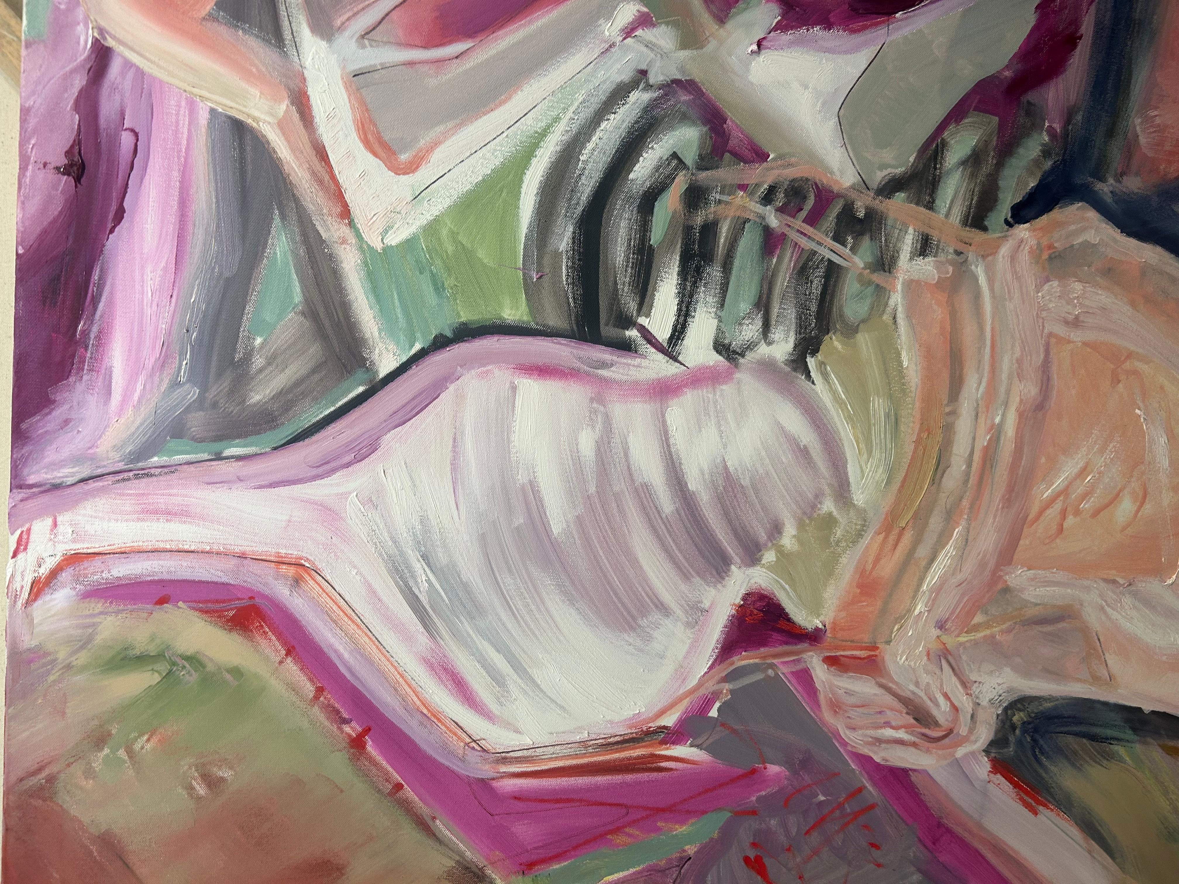 Etichette: Pittura ad olio astratta contemporanea in vendita 2