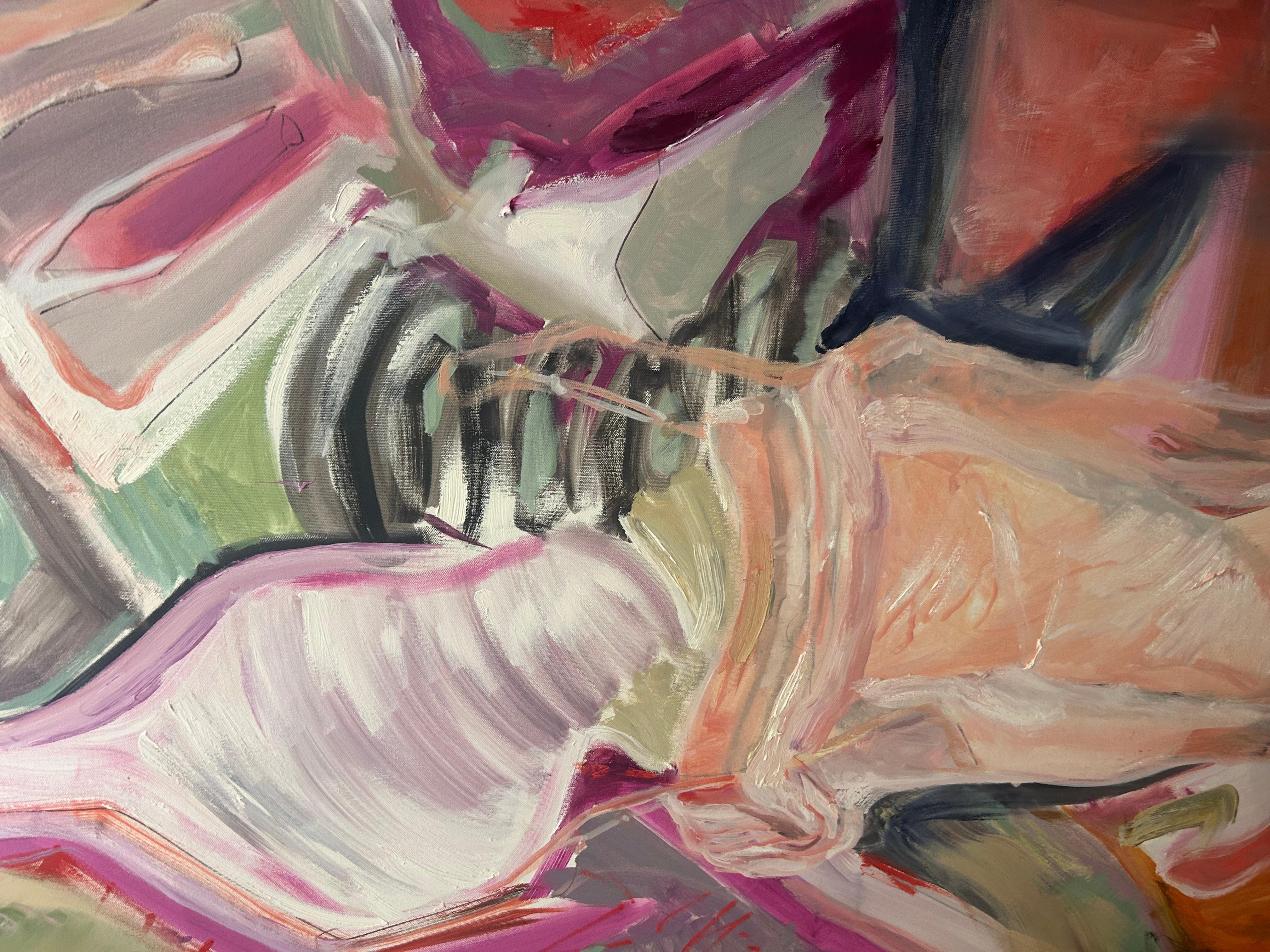 Etichette: Pittura ad olio astratta contemporanea in vendita 3