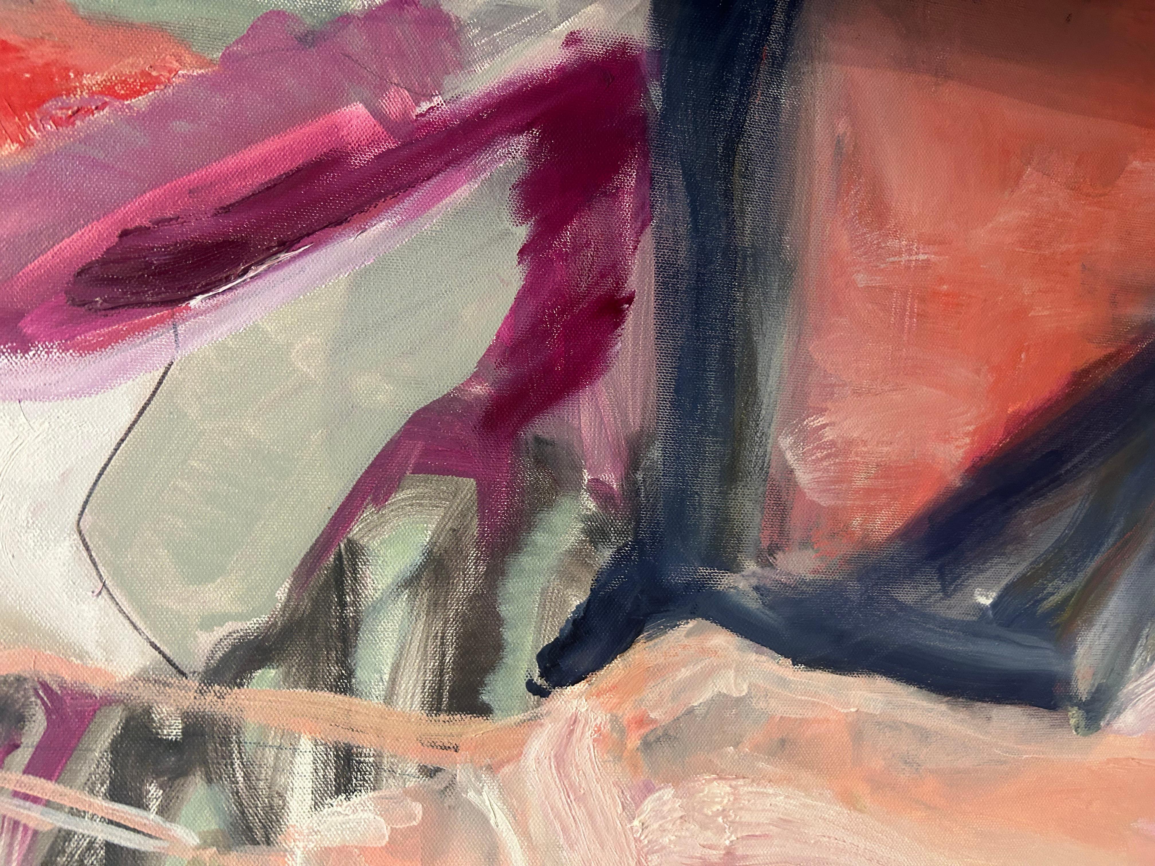 Etichette: Pittura ad olio astratta contemporanea in vendita 4