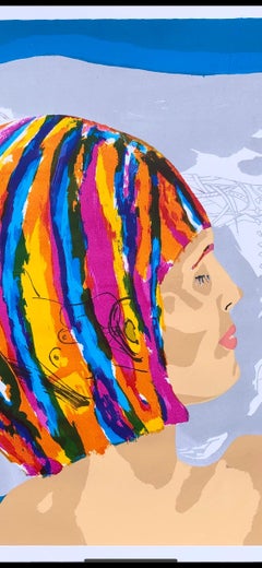 Queen on Queen: Contemporary Modern Figurative Limited Edition Silkscreen Print