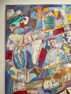 Candyland: Large Contemporary Abstract Figurative Painting