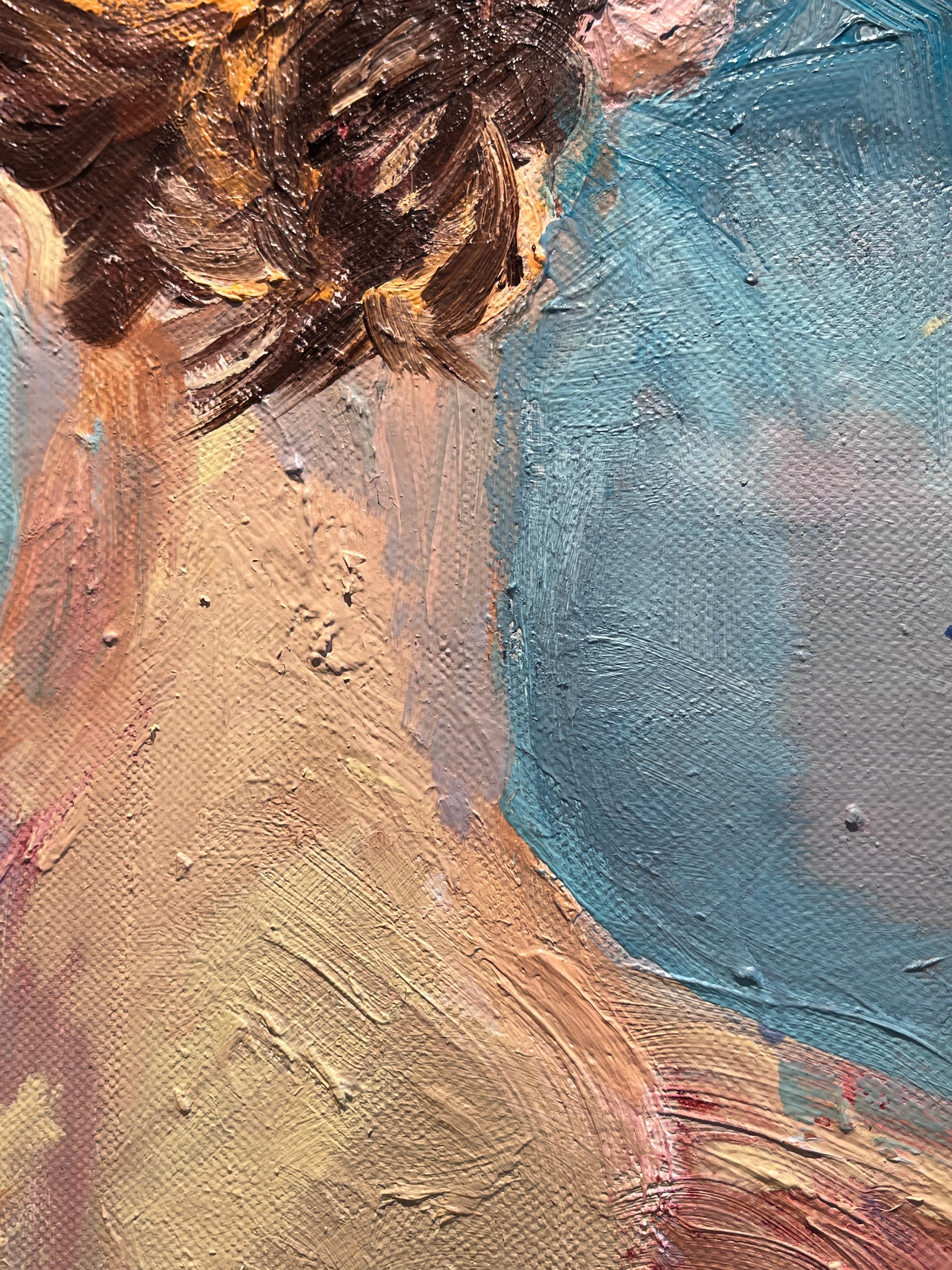 autoritratto - Portrait Painting Marrone di Alysha Grace Marko