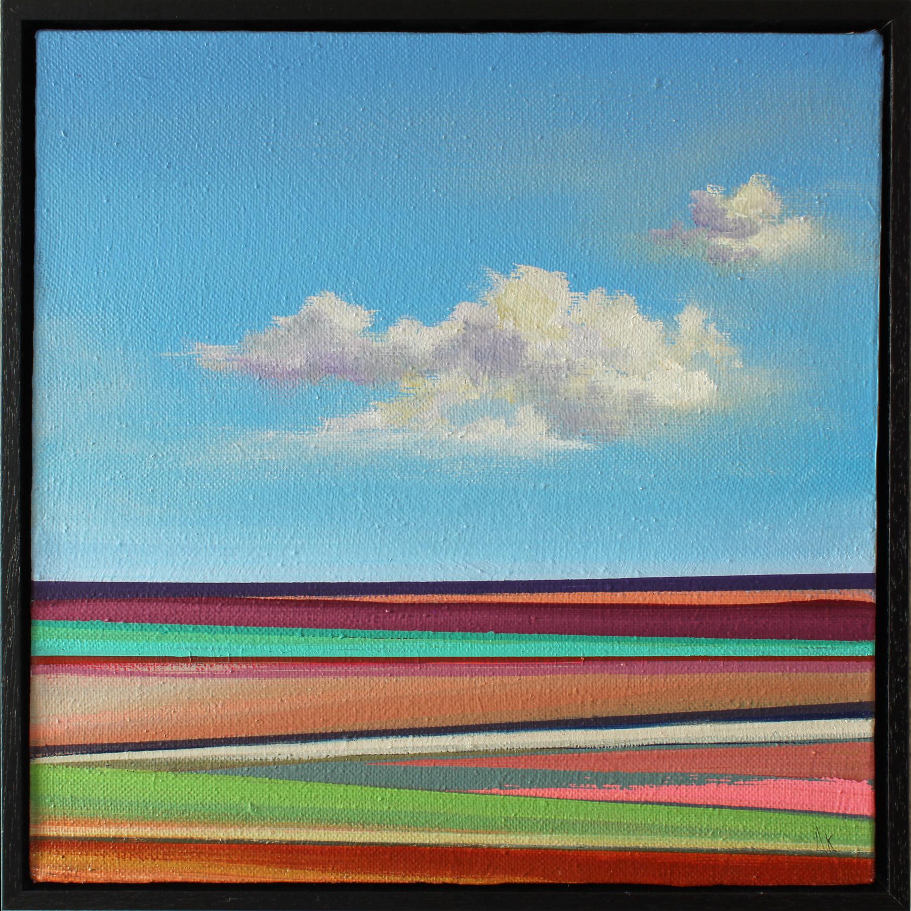 Alyson Kinkade Landscape Painting - Drift no.4 16x16" oil on linen