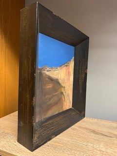 Vicino al Ghost Ranch: Anfiteatro Echo, olio su tela 10x8