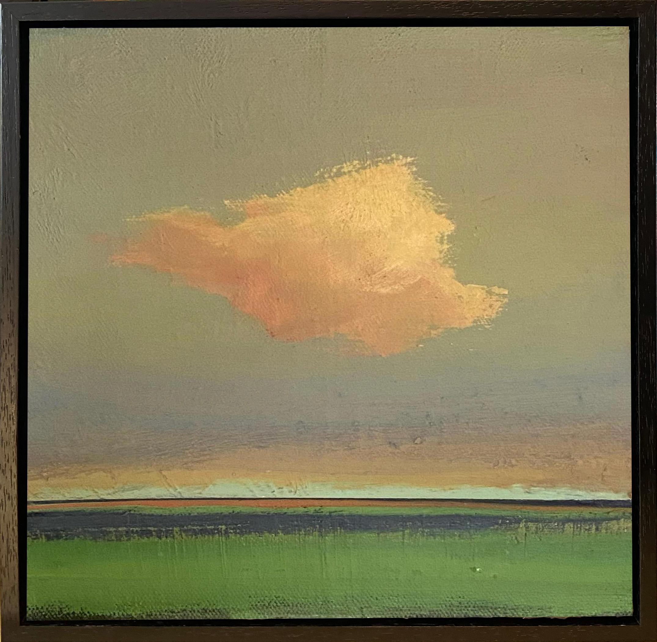 Alyson Kinkade Landscape Painting - Piece of the Sky no.12, 12x12", oil on linen