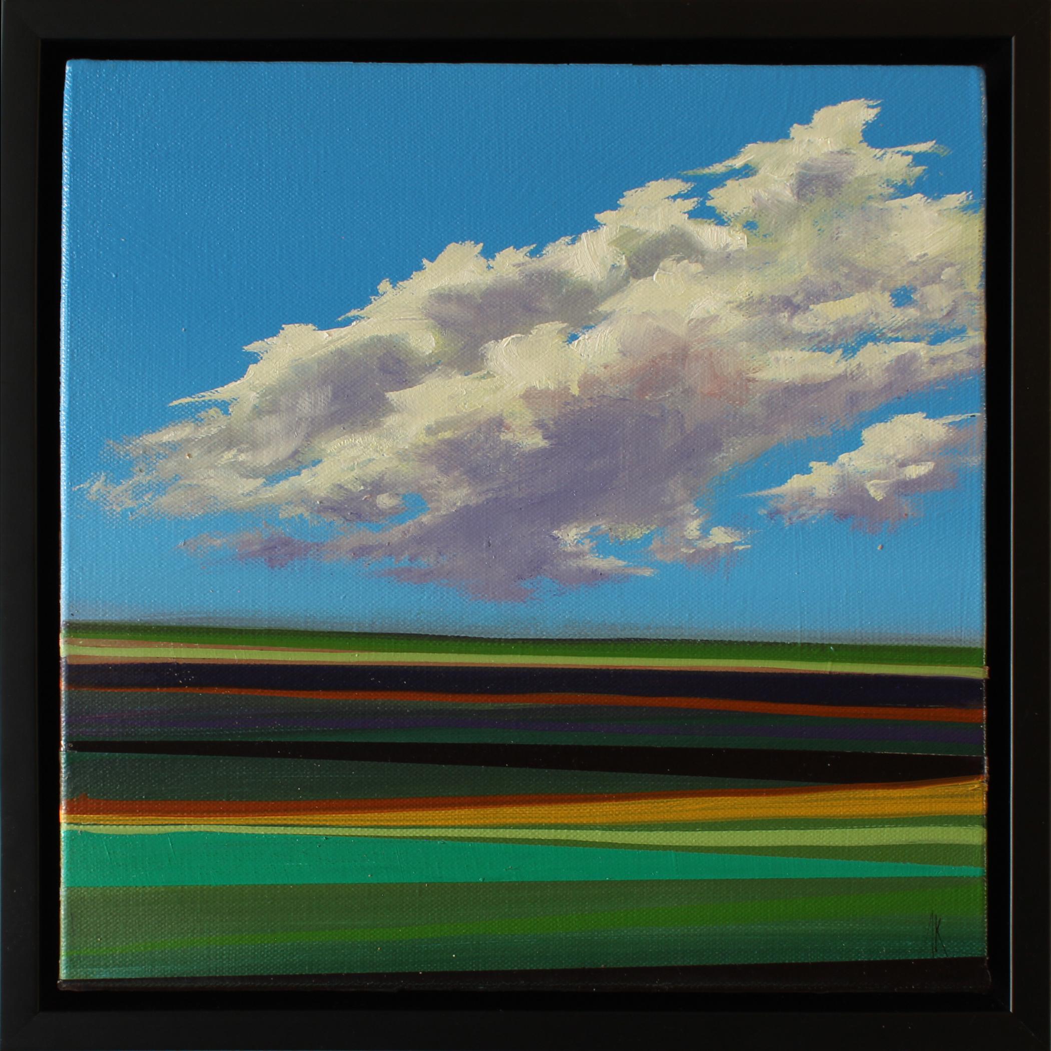 Alyson Kinkade Landscape Painting - Piece of the Sky no.16, 12x12", oil on linen