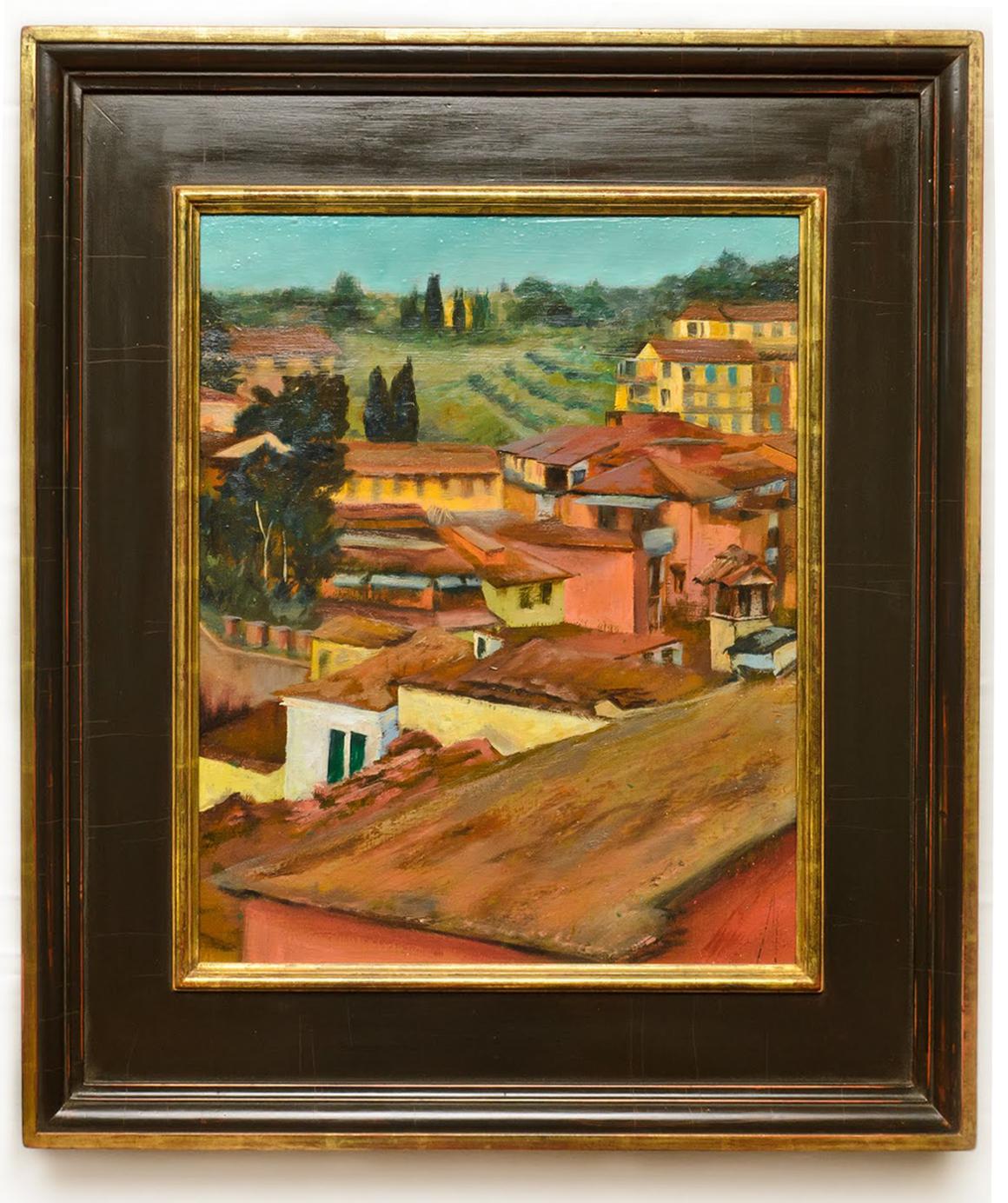 Landscape Painting de Alyson Kinkade - Siena Estudio de Primavera nº 1, óleo 22x18