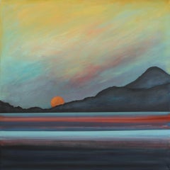 Under One Sky no.3, 44x44" olio su lino