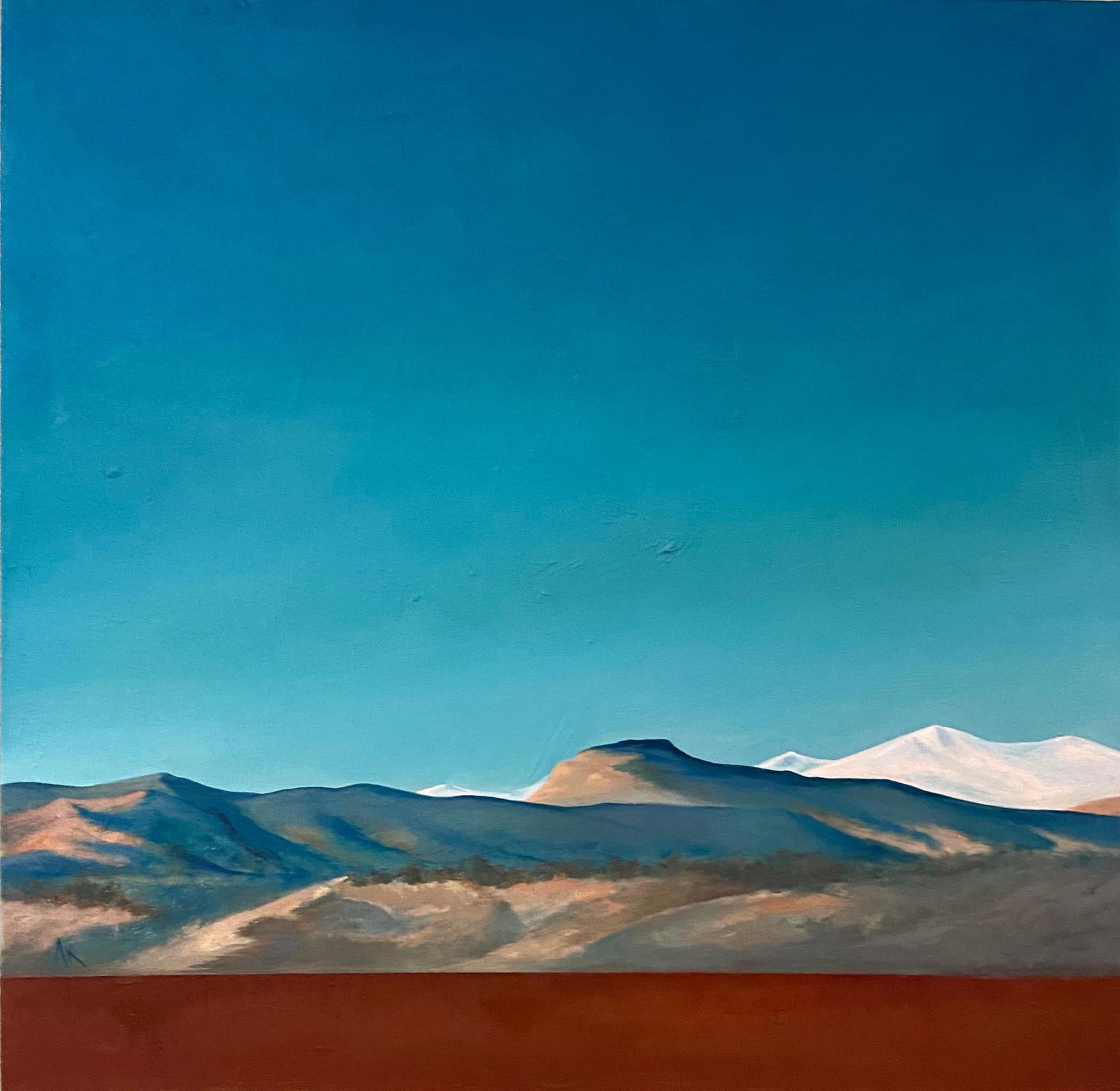 Alyson Kinkade Landscape Painting – Die Vorderkante ist mit einem Rand versehen