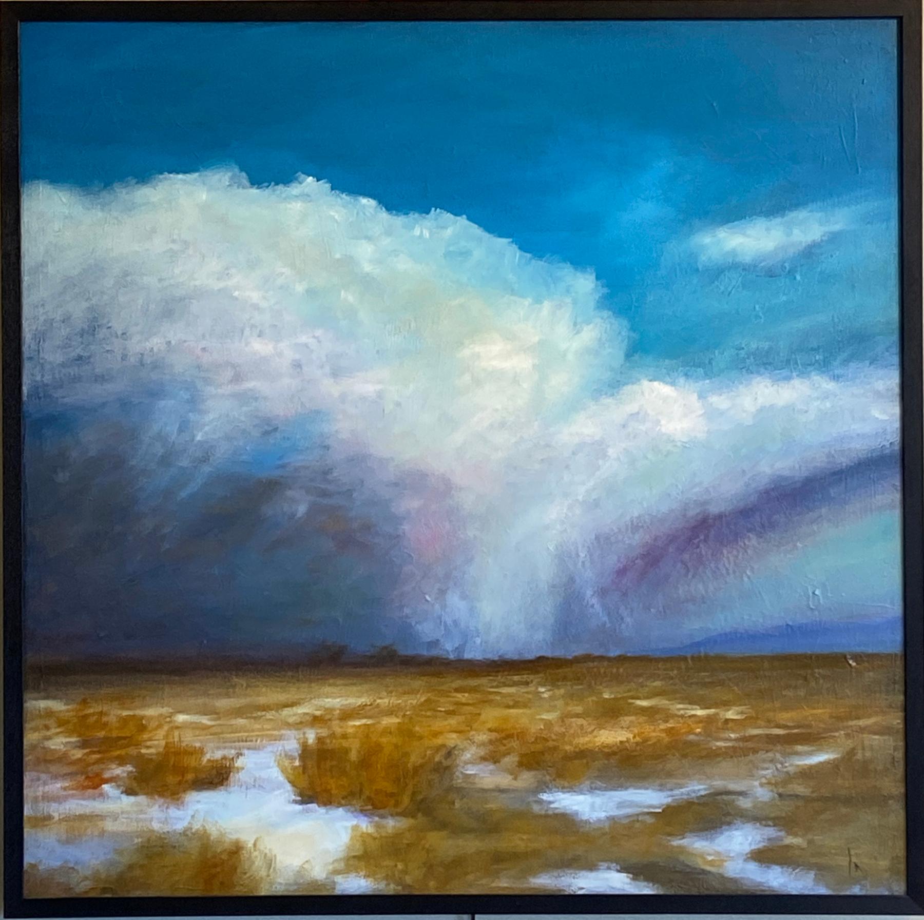 Alyson Kinkade Landscape Painting - Vast, Snow Cloud Burst