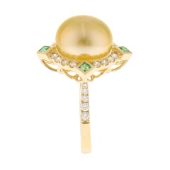 Alyssa 14K Yellow Gold Round-Cut Pearl Ring