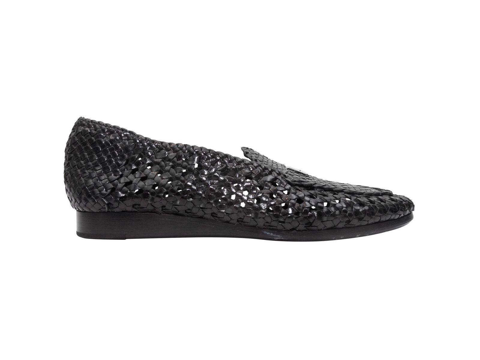 Alyx Black  St. Marks Woven Leather Loafers 1