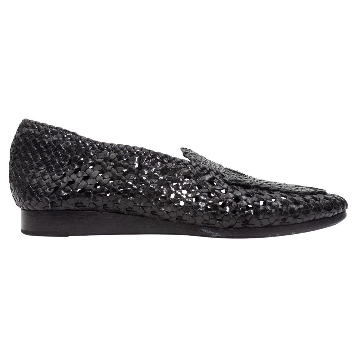 Alyx Black  St. Marks Woven Leather Loafers