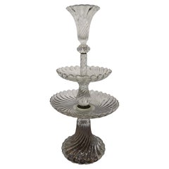 Support en cristal de Baccarat des années 1920