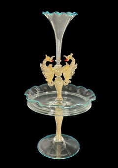 Blown Glass Riser - Murano, 20th century