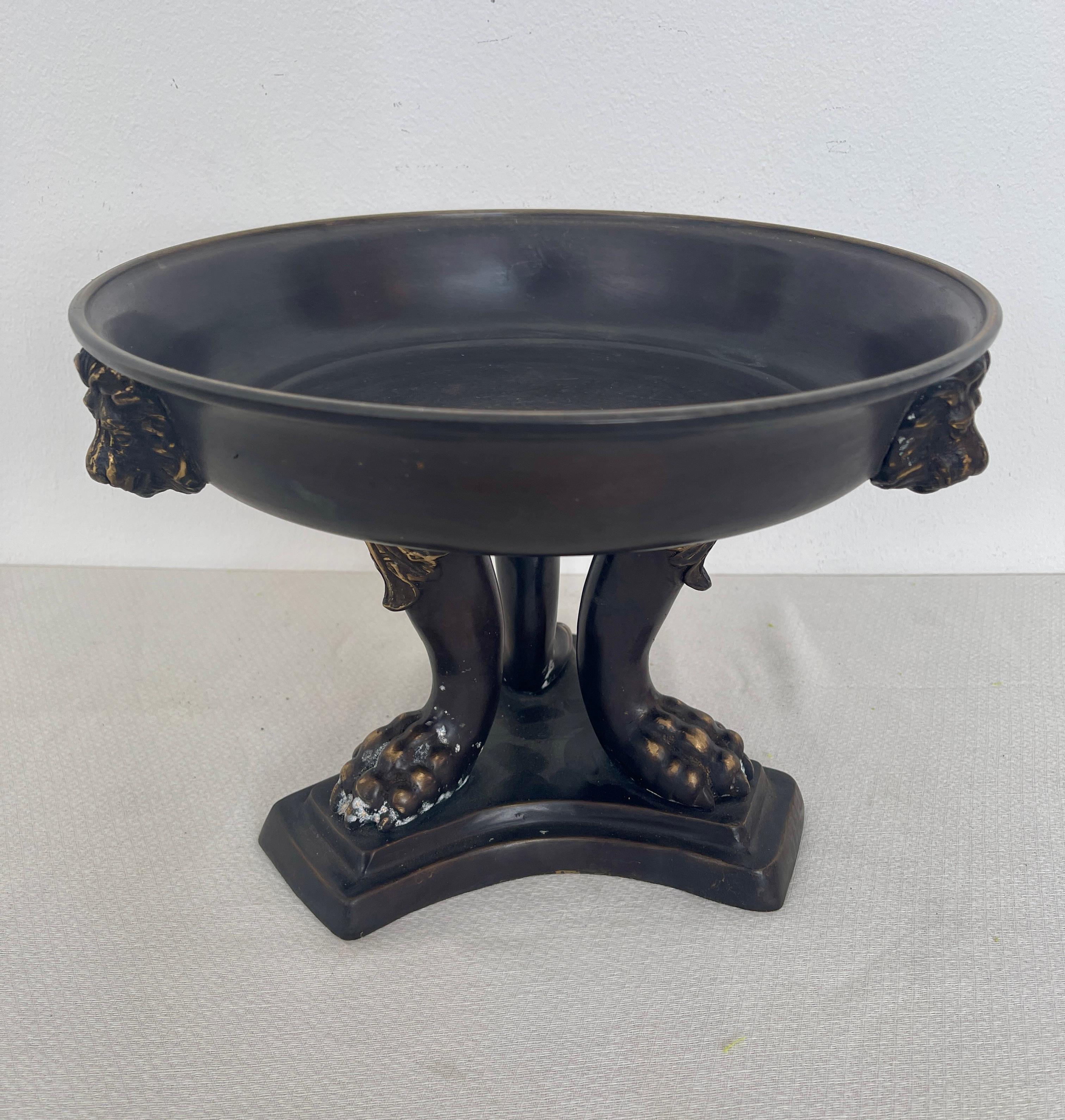 Alzata vintage in bronzo scuro degli anni '90 For Sale 5