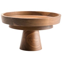 Alzata14 VE_NIER, Cake Stand Handcrafted Wood, Noce Canaletto MUN by VG