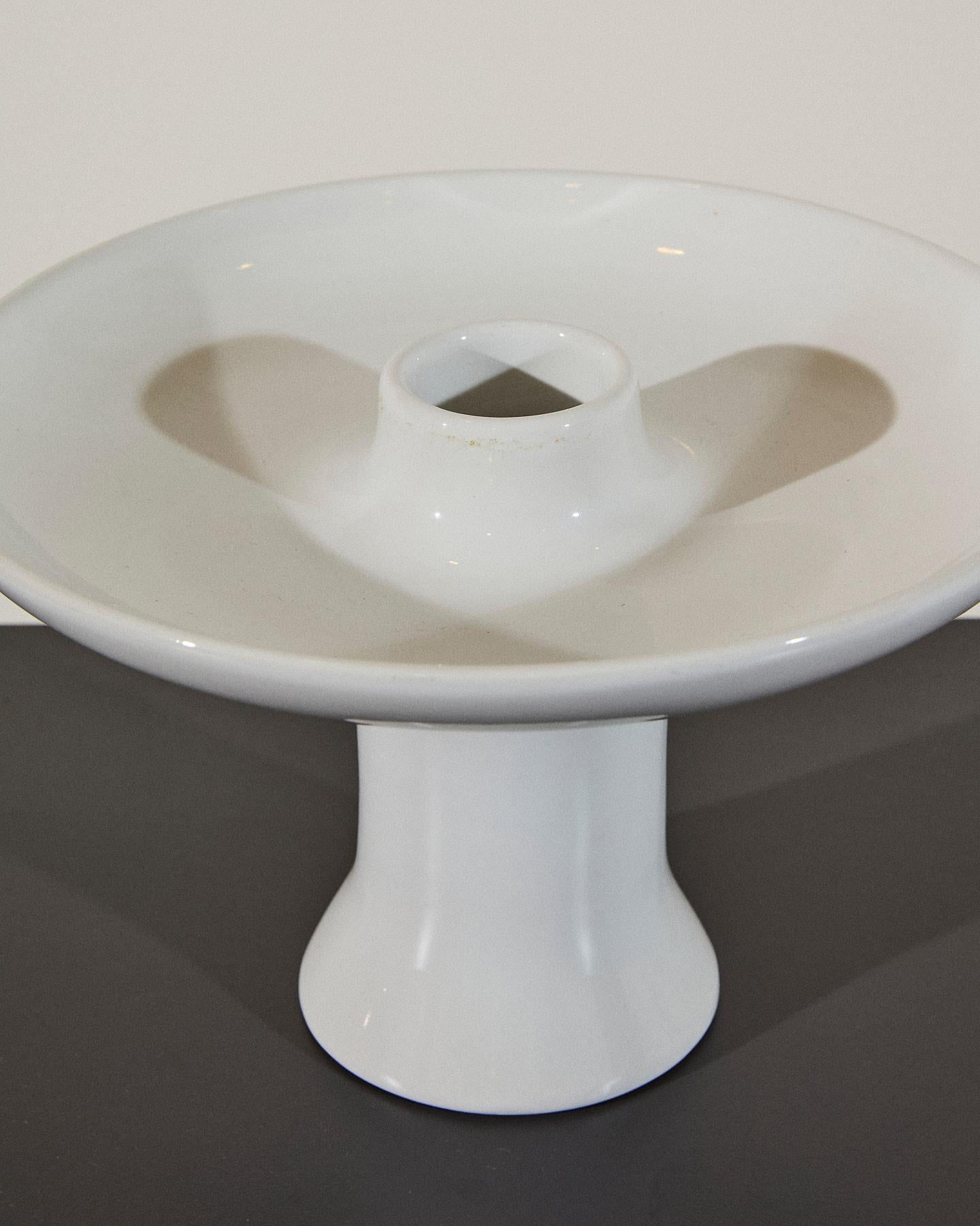 Alzatina in ceramica di Angelo Mangiarotti per Fratelli Brambilla In condizioni buone in vendita a Milano, Lombardia