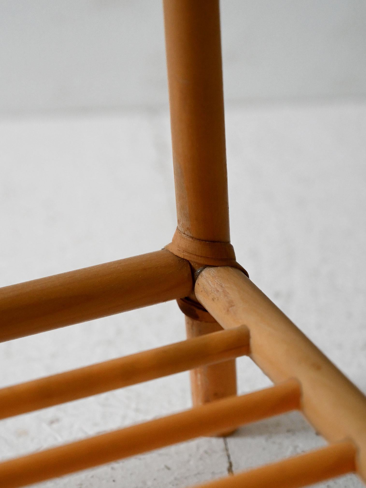 Bambou Support de vase en bambou vintage en vente