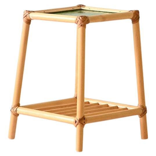 Support de vase en bambou vintage en vente