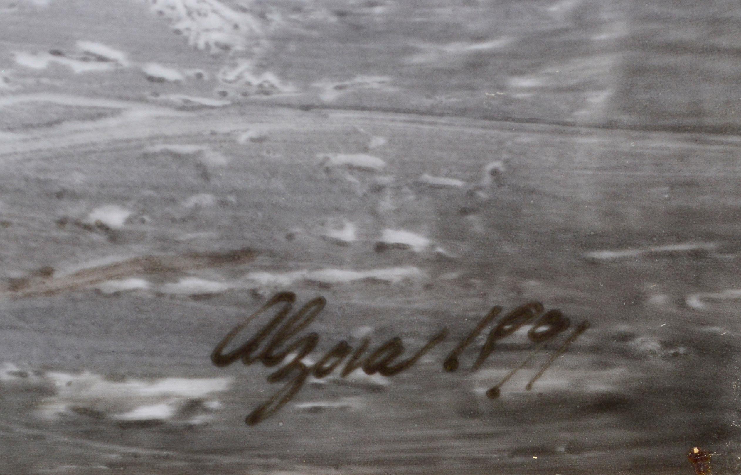 Cosecha abundante - Bodegón de frutas de verano

Vibrante bodegón de jugosa fruta madura sobre azulejo de cerámica de Alzora Zaremba (estadounidense, nacida en 1943).
Firmado por el artista 