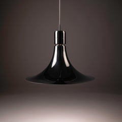 AM/AS Ceiling Lamp with Chromed Swing Arm by Franco Albini for Sirrah, 1960s