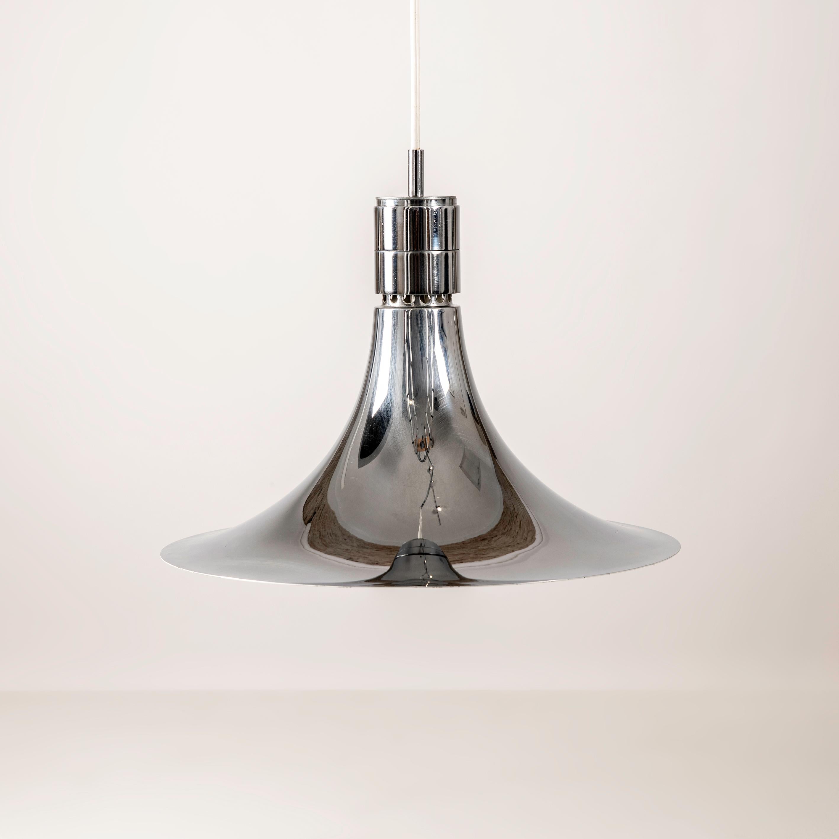 Mid-20th Century AM/AS Ceiling Lamp with Chromed Swing Arm by Franco Albini for Sirrah, 1960s For Sale