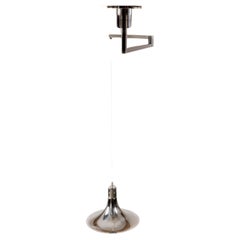 AM/AS Ceiling Lamp with Chromed Swing Arm by Franco Albini for Sirrah, 1960s
