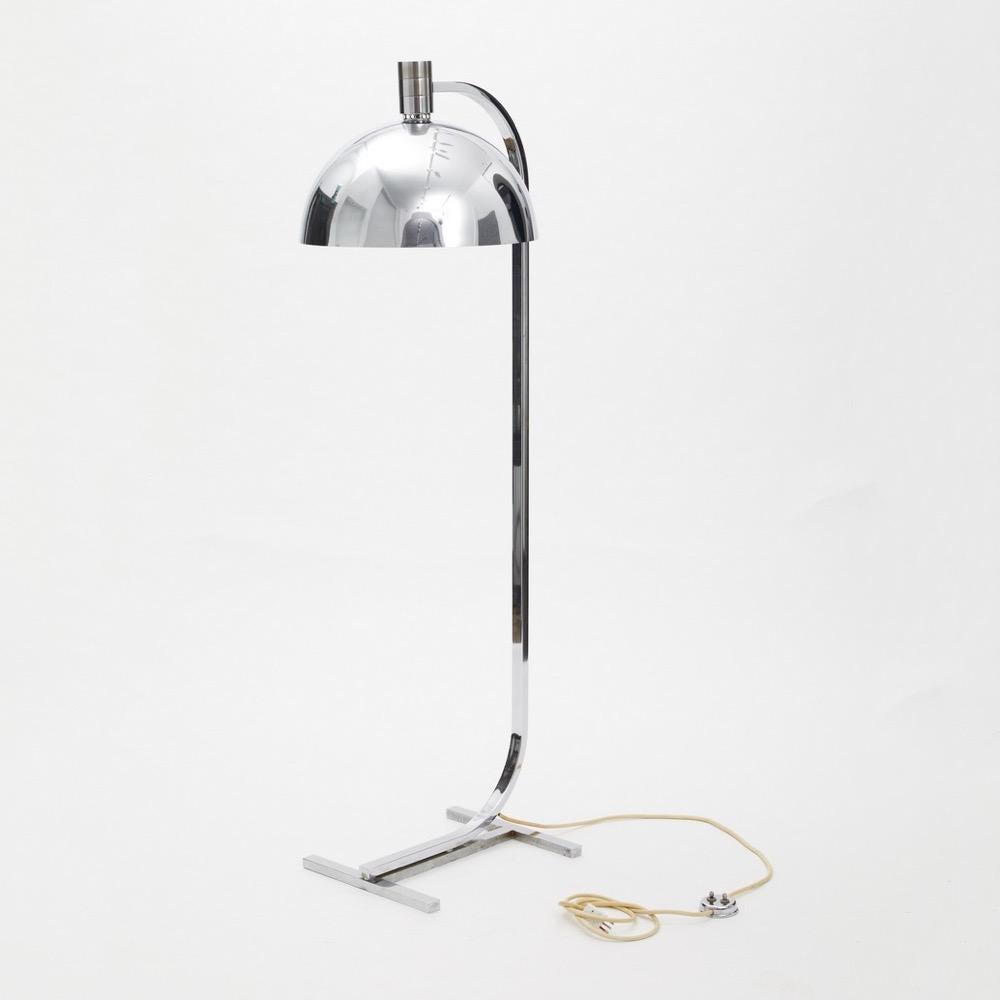 Mid-Century Modern AM/AS Chromed Metal Floor Lamp by Italian Designers Franco Albini & Franca Helg