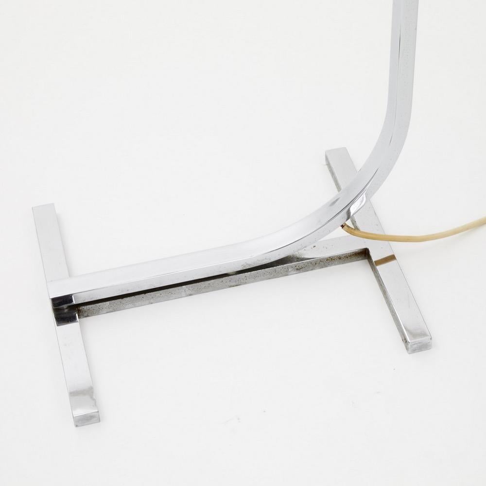 AM/AS Chromed Metal Floor Lamp by Italian Designers Franco Albini & Franca Helg 1