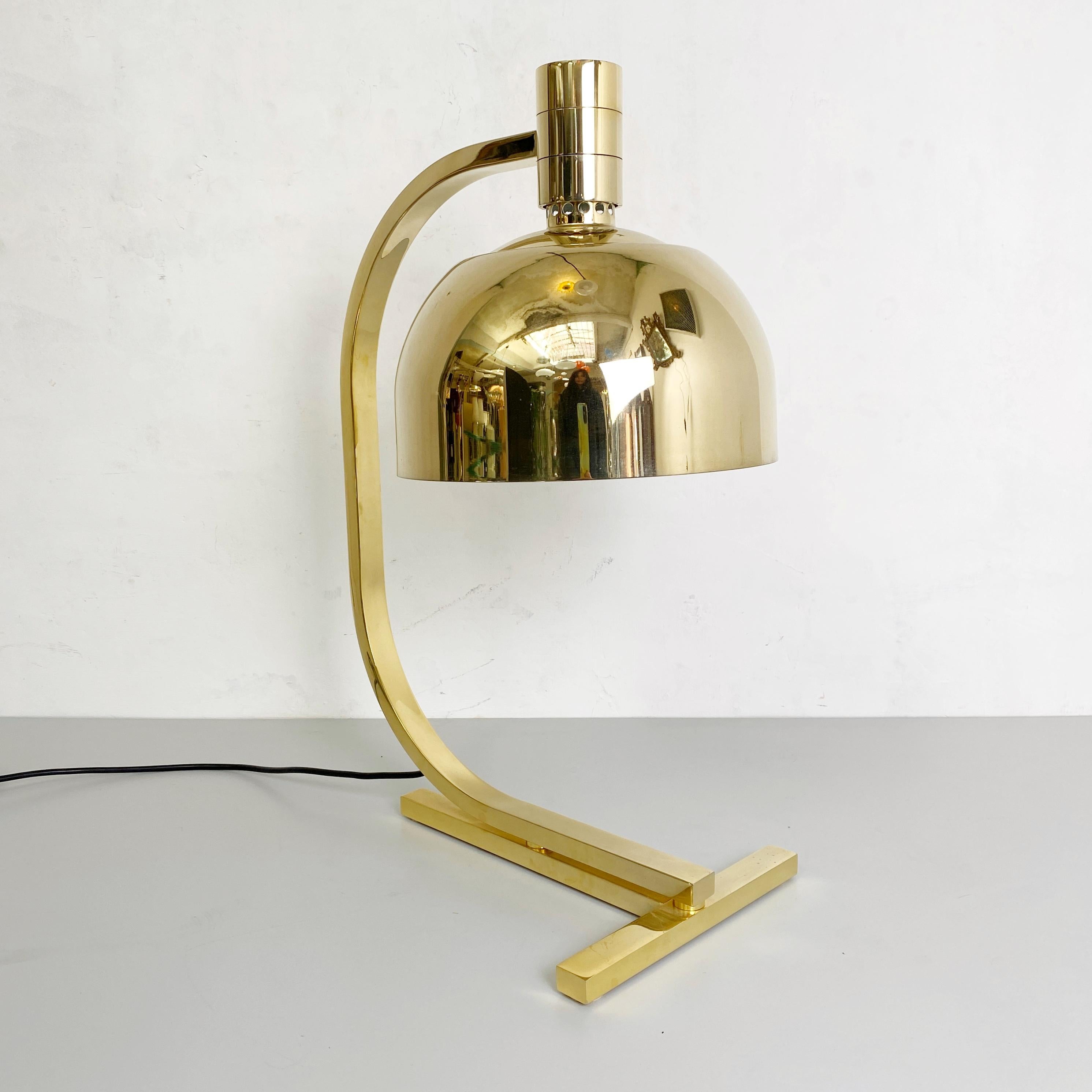 AM \ AS Gold Chrome Table Lamp by Franco Albini and Franca Helg for Sirrah, 1969 For Sale 5
