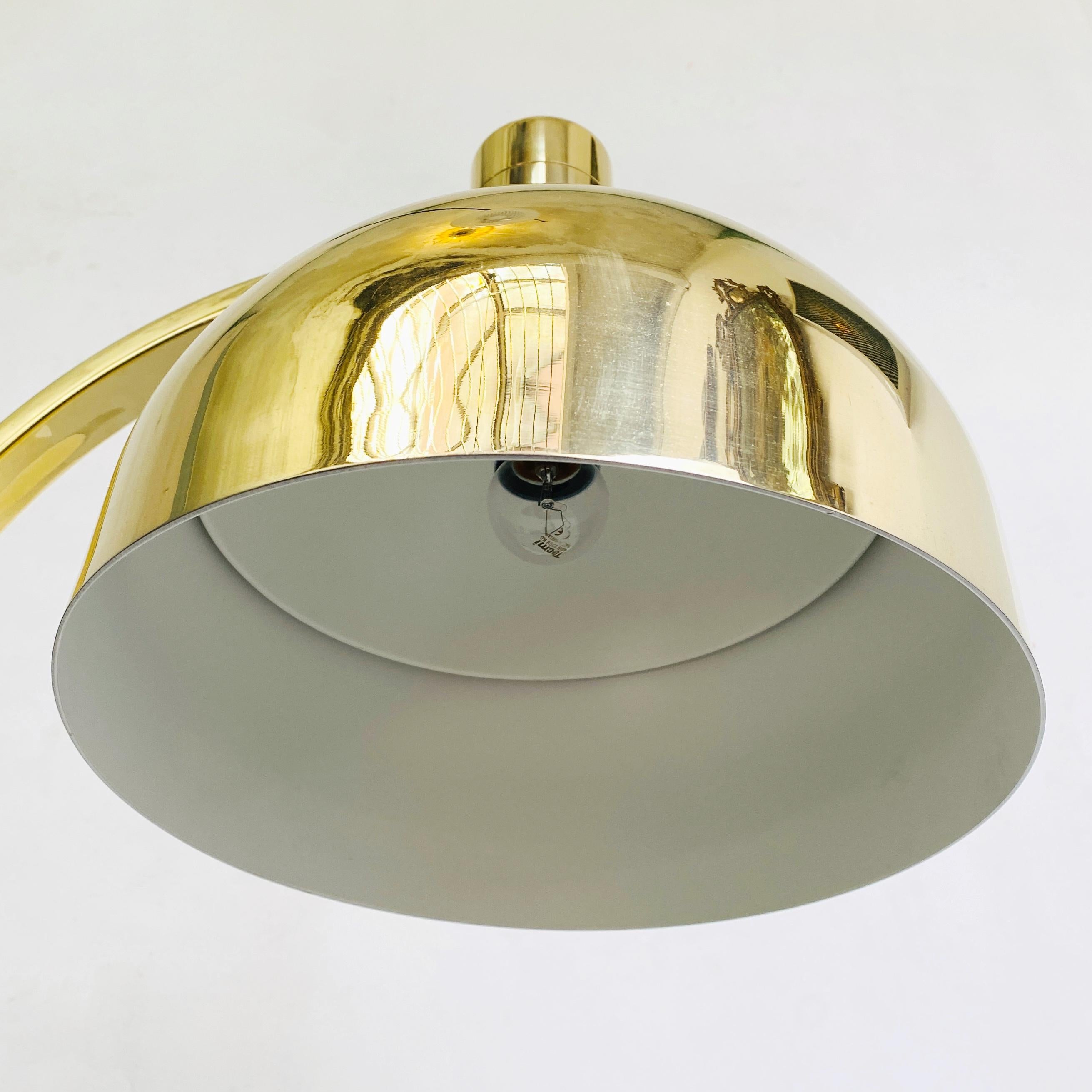 AM \ AS Gold Chrome Table Lamp by Franco Albini and Franca Helg for Sirrah, 1969 For Sale 6