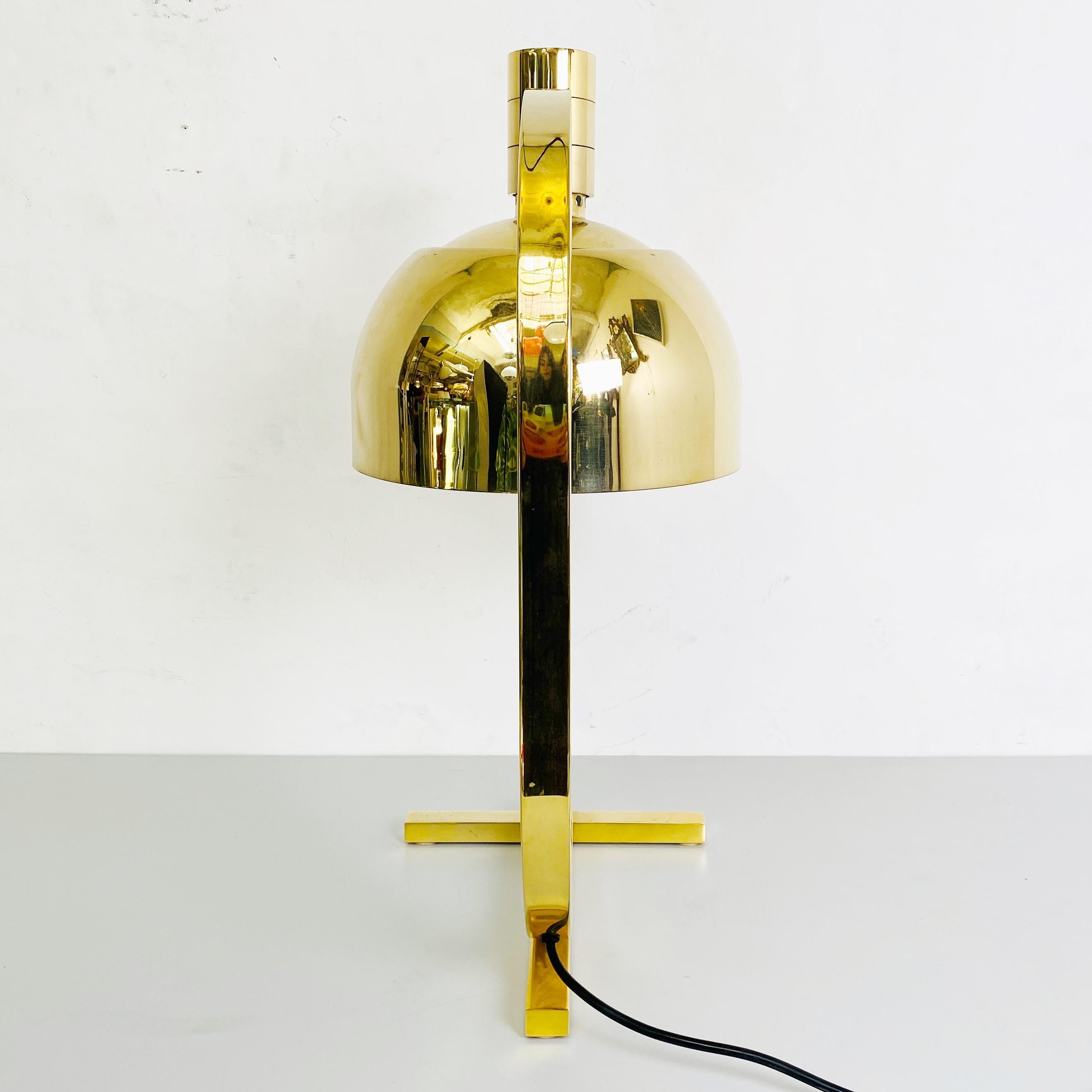AM \ AS Gold Chrome Table Lamp by Franco Albini and Franca Helg for Sirrah, 1969 For Sale 1