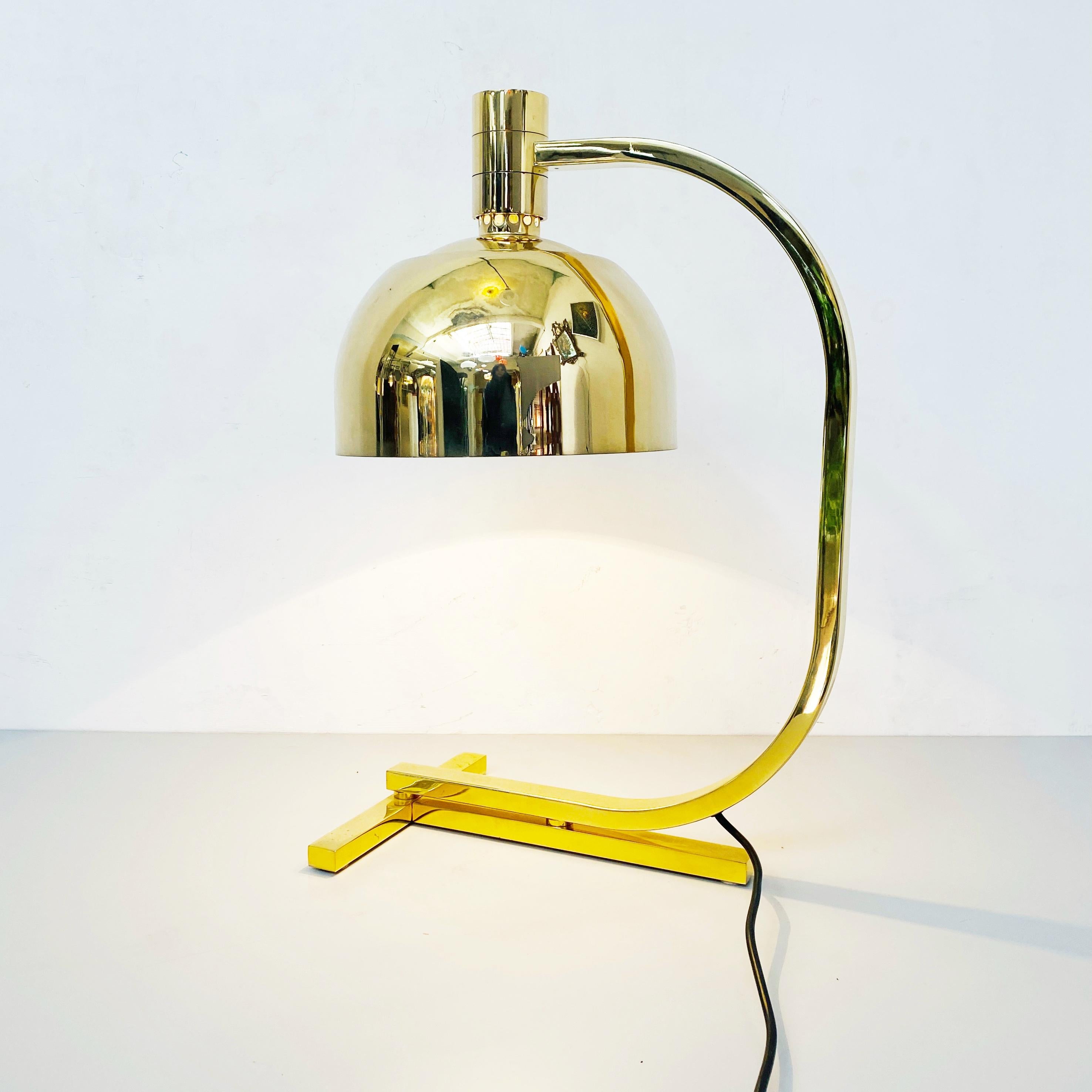 AM \ AS Gold Chrome Table Lamp by Franco Albini and Franca Helg for Sirrah, 1969 For Sale 2
