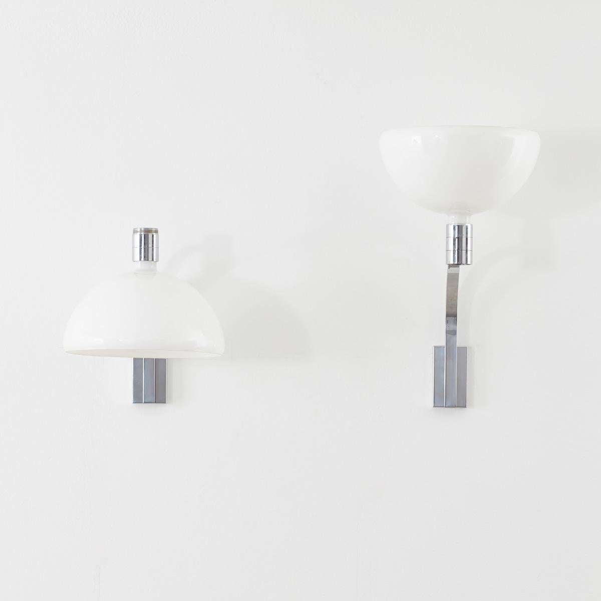 Mid-Century Modern AM/AS wall lights by Albini, Helg and Piva for Sirrah, Italy, c1960 For Sale