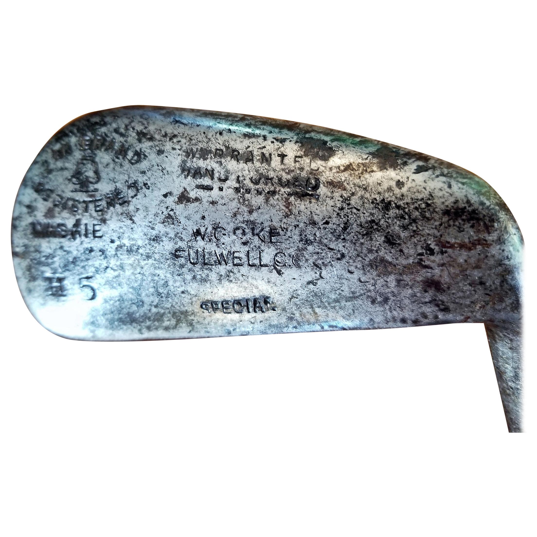 A.M. Brand Mashie H5 FBT George Oke of Fulwell GC, England For Sale