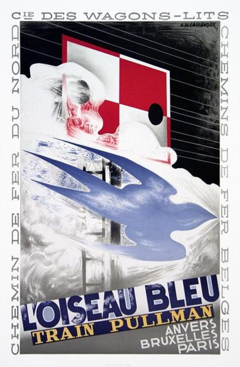 1989 A.M. Cassandre 'L'Oiseau Bleu' 