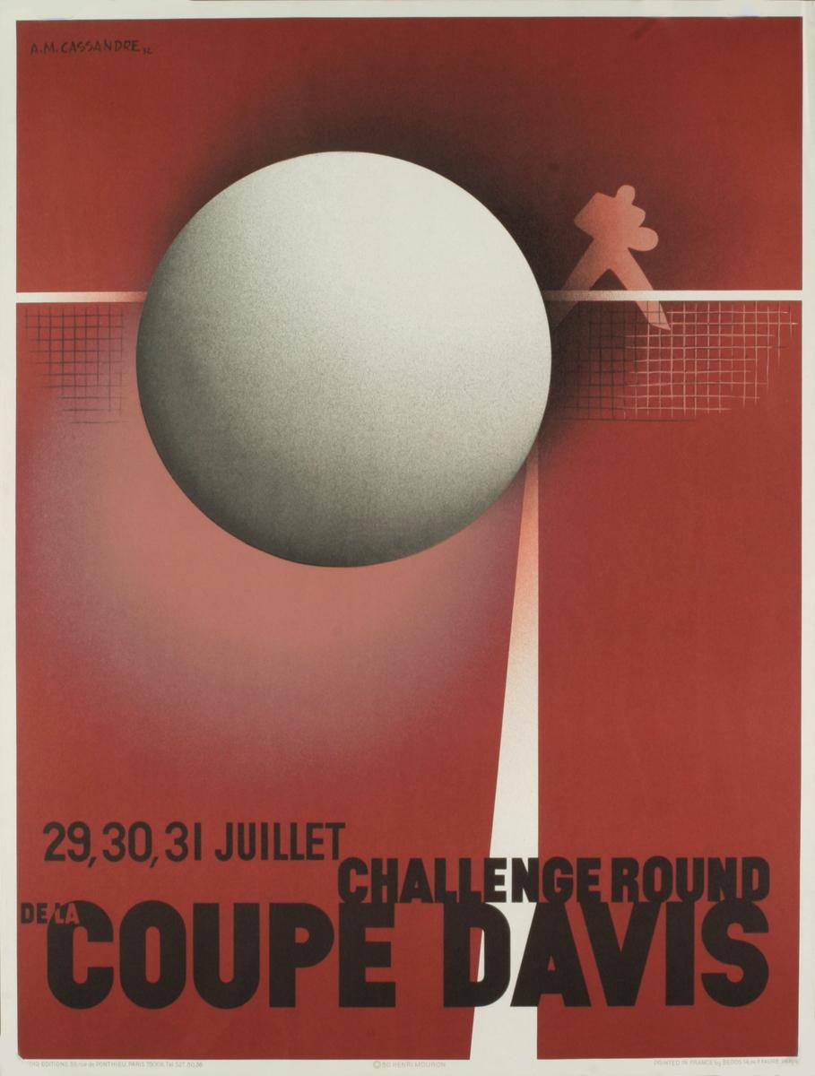 A.M. Cassandre 'Coupe Davis (Restrike)' 1980