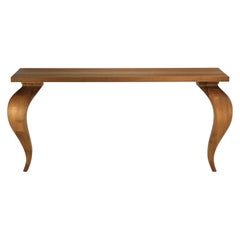 Am Console in solid walnut wood designed by Aldo Cibic