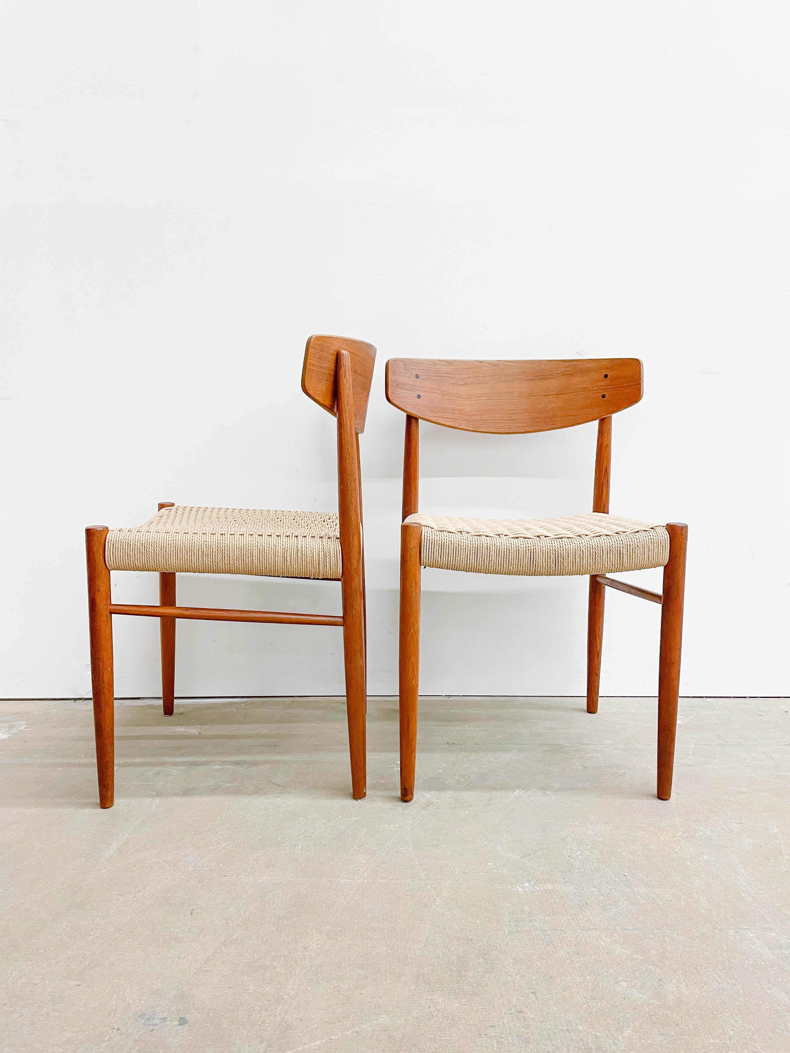 Danish Am Moller 501 Dining Chairs, 'Set of 6' For Sale