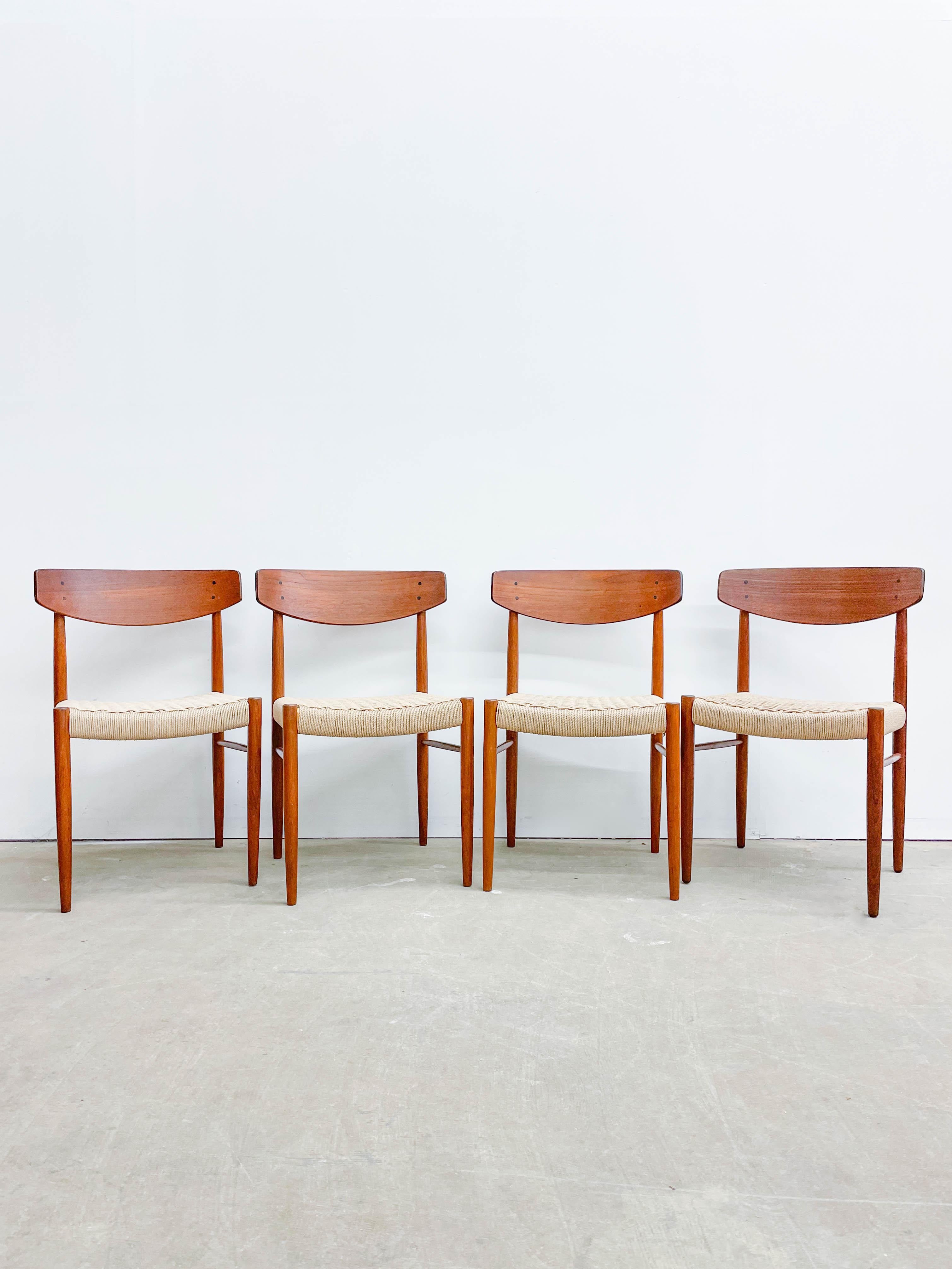 20ième siècle Chaises de salle à manger Am Moller 501, lot de 6 en vente