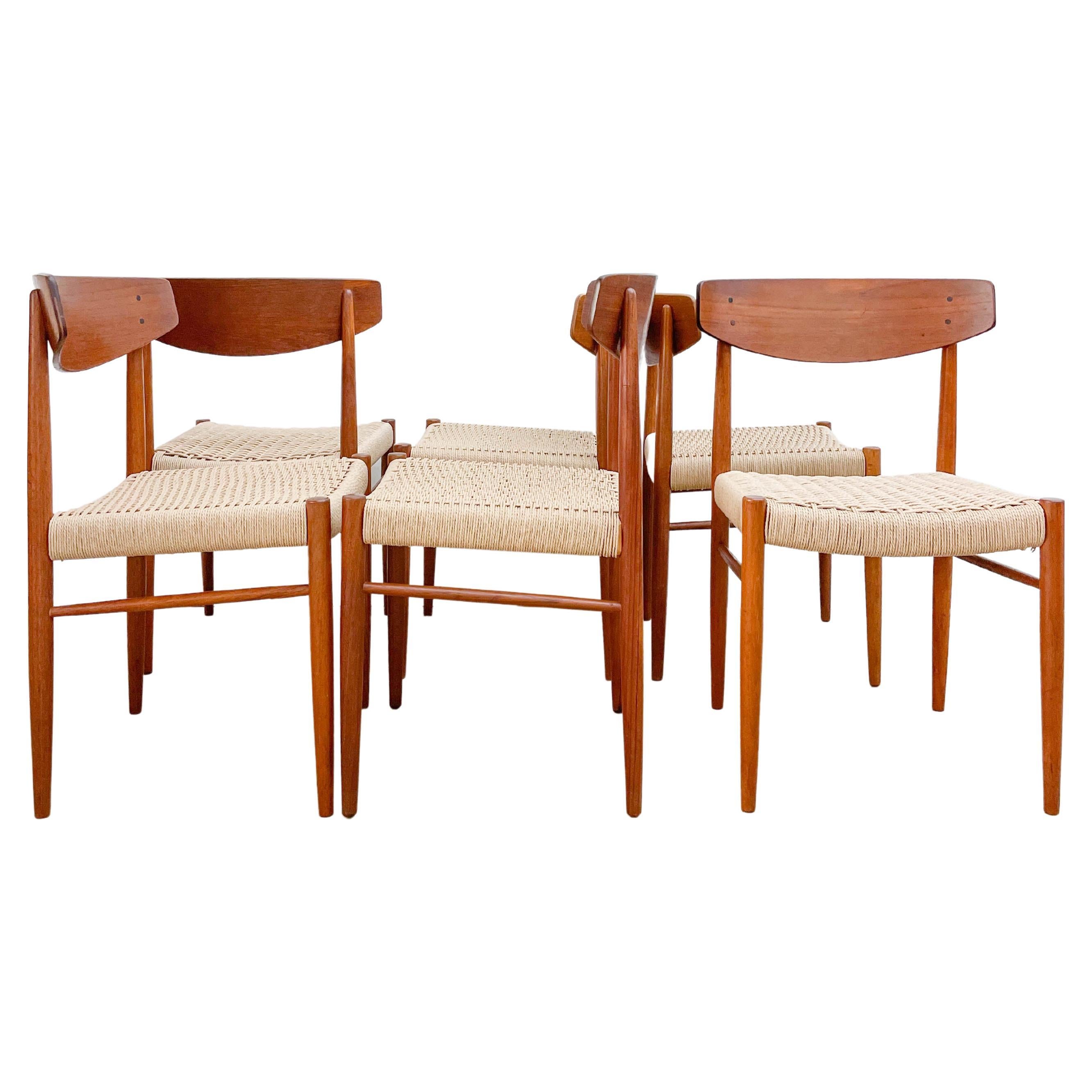 Am Moller 501 Dining Chairs, 'Set of 6' For Sale