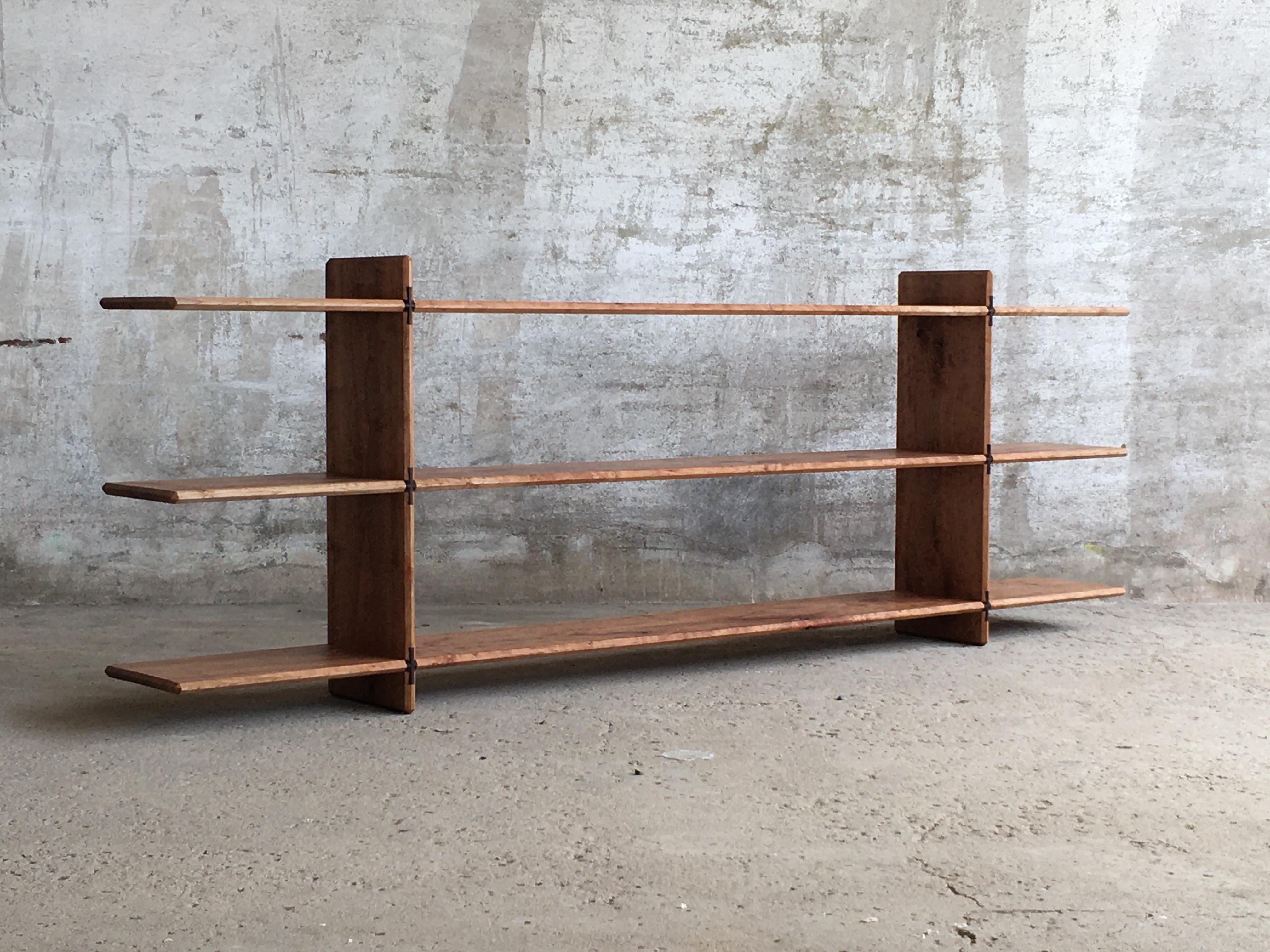 Hand-Crafted AM Shelve, Solid Cherry Wood, Handmade and Designed by Tomaz Viana For Sale