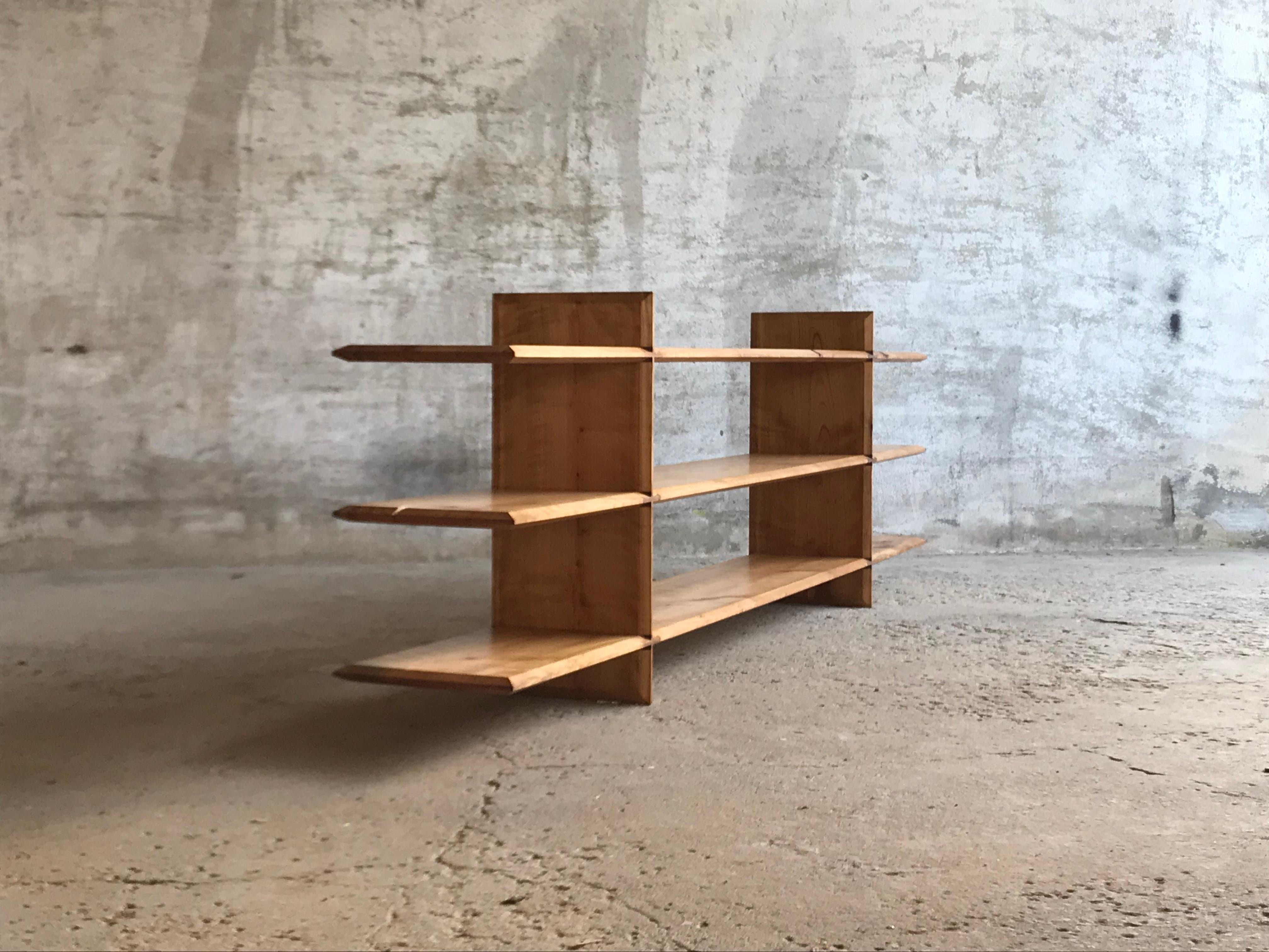 AM Shelve, Solid Cherry Wood, Handmade and Designed by Tomaz Viana For Sale 2