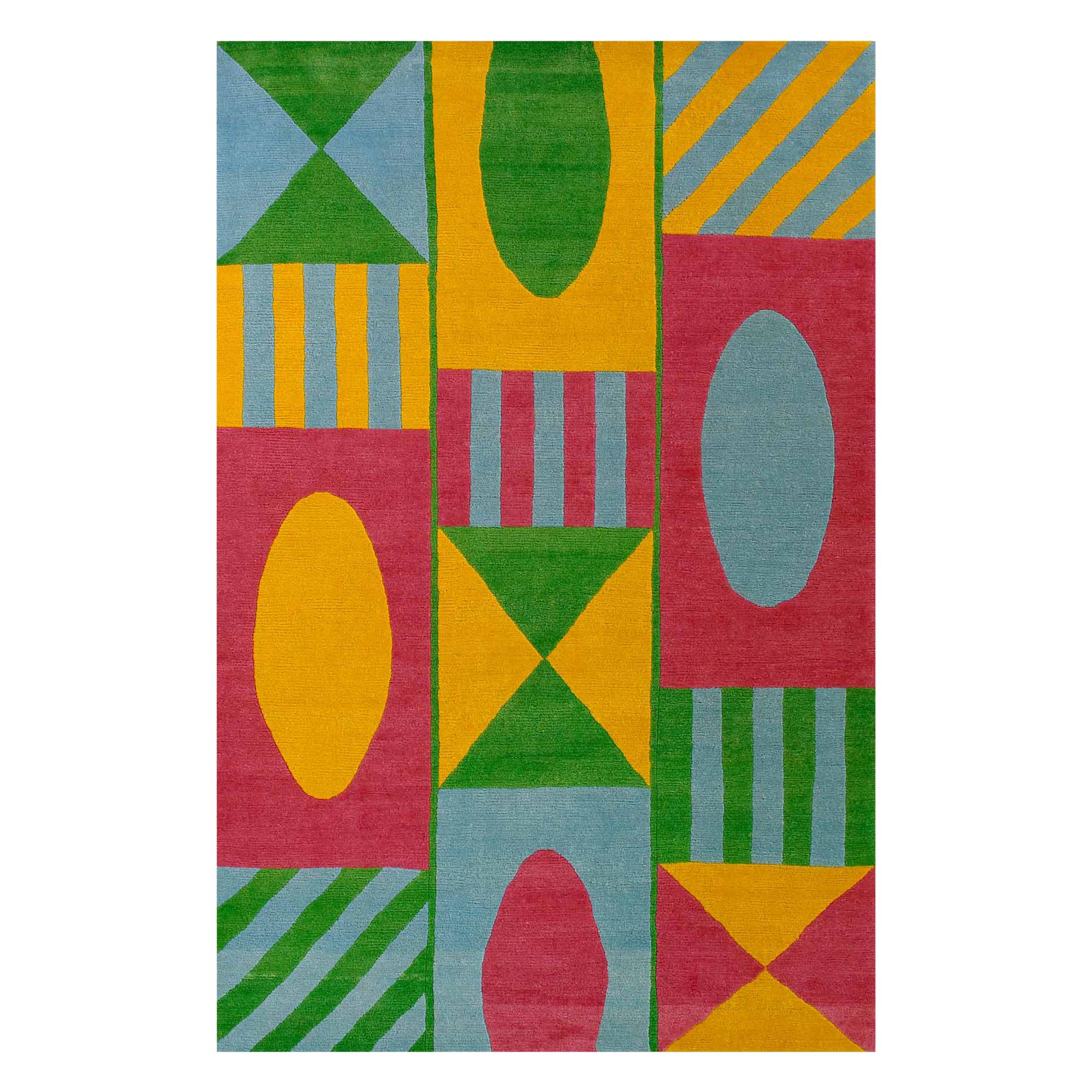 AM1 Woollen Carpet by Alessandro Mendini for Post Design Collection/Memphis For Sale