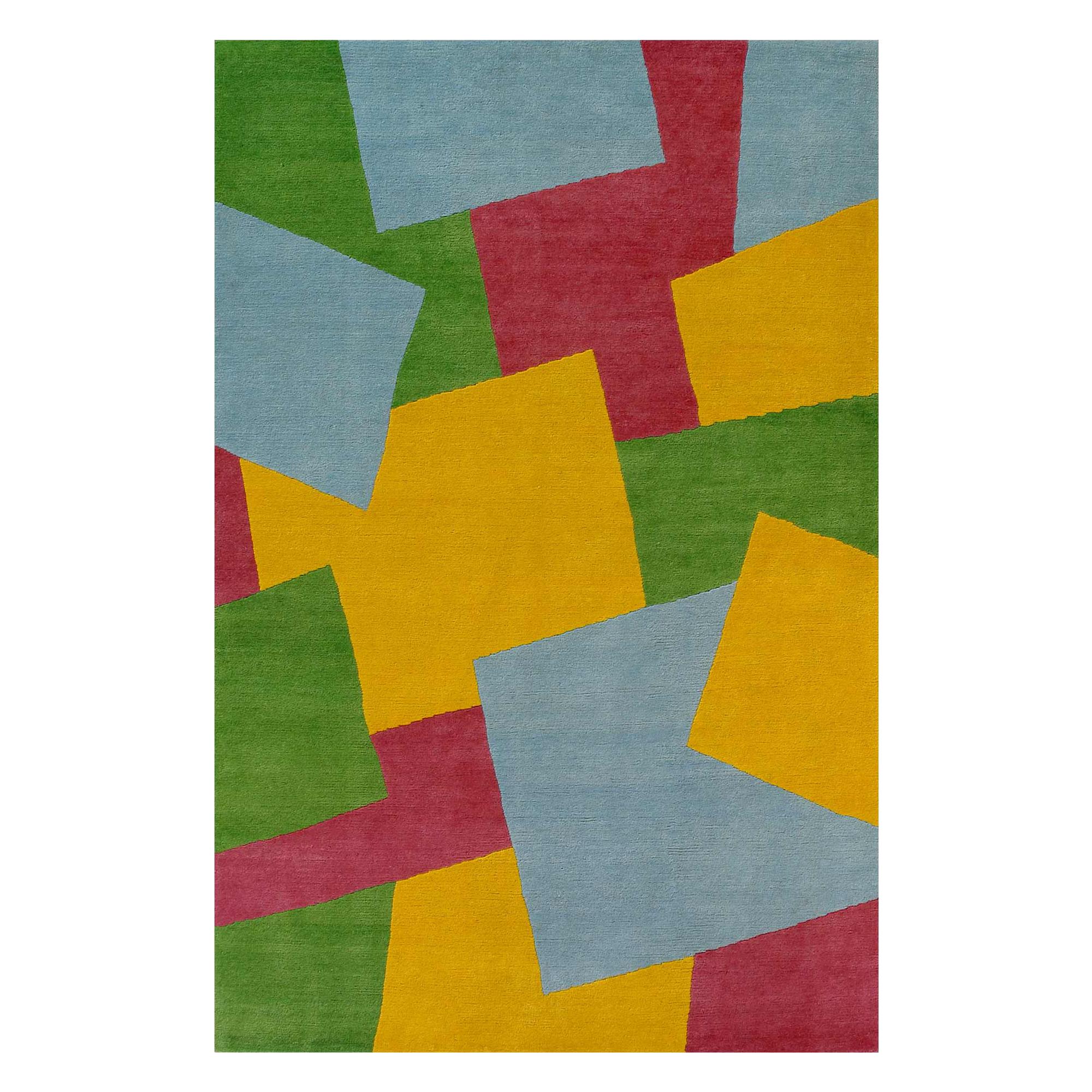 AM4 Woollen Carpet by Alessandro Mendini for Post Design Collection/Memphis For Sale