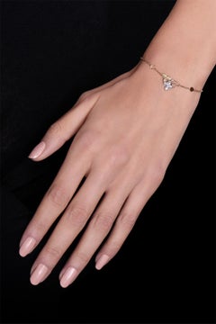 Bracciale Ama in oro rosa, bianco e giallo 18k con diamanti bianchi e champagne